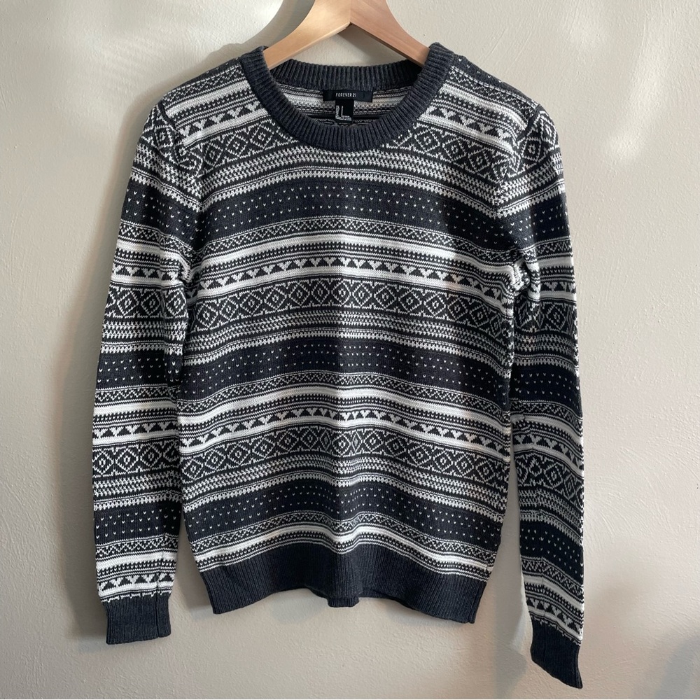 Forever21 Fair Isle Geometric Sweater NWOT